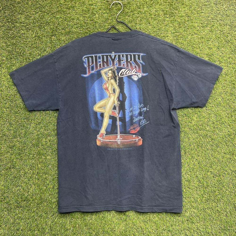 Vintage Carnival Cruises Players Club Shirt Mens Large Wild Winners Faded y2k
